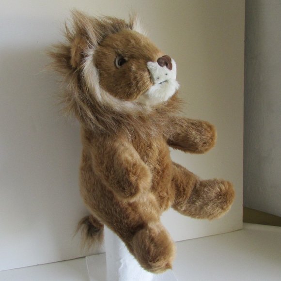 LION HAND PUPPET Lined 11" (Full Body) 80% stuffed PLUSH Stuffed Animal - Picture 3 of 12